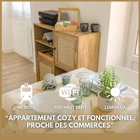 Ferienwohnung Le Paisible - Proximite Metro A Villeurbanne Exterior foto